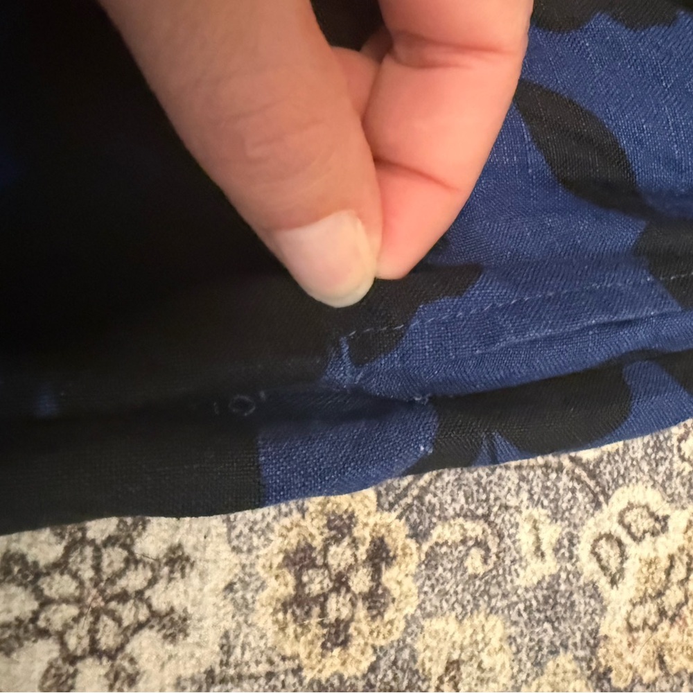 Kate Spade One-Shoulder Blue and Black Jumpsuit - Picture 6 of 6